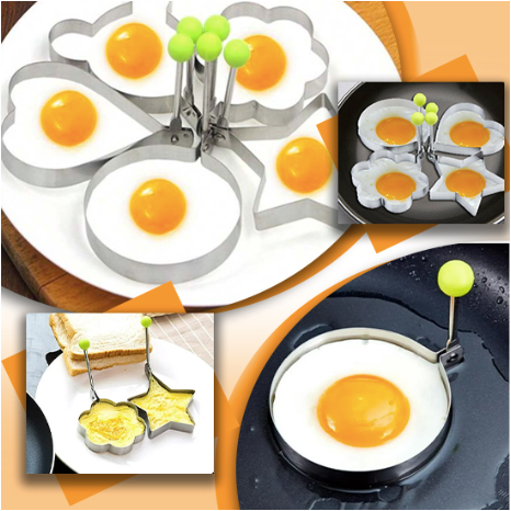 EggShaper™- lot de 5 Emporte pièces pour oeufs