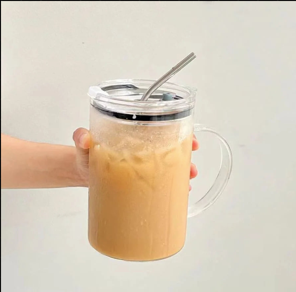 Lot de 2 Tasses 1 litre avec couvercle et paille™