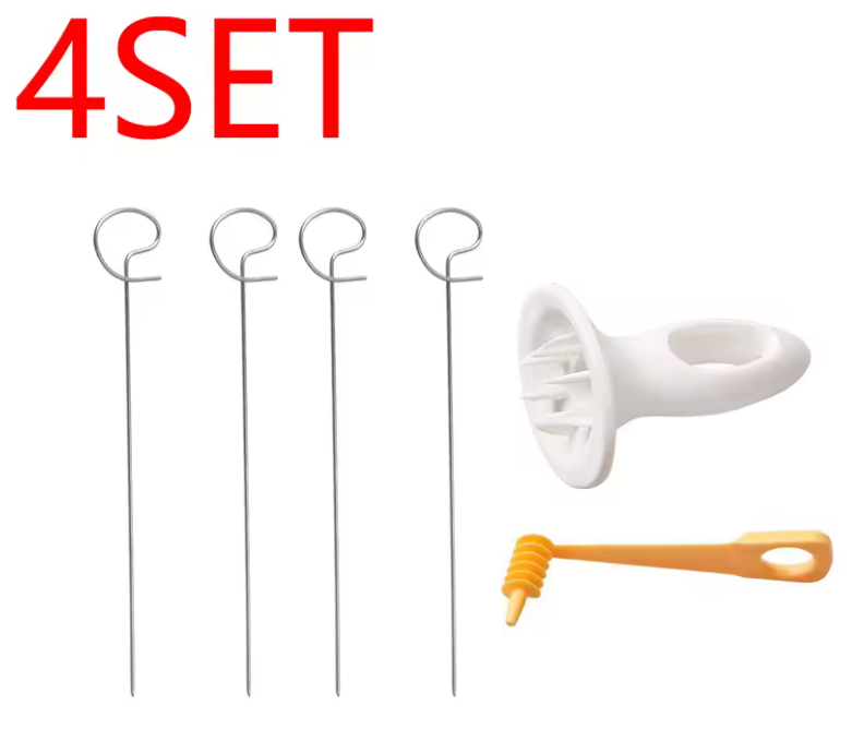Gadget cuisine pratique pour réaliser des spirales de pommes de terre et légumes variés. Vendus par 4