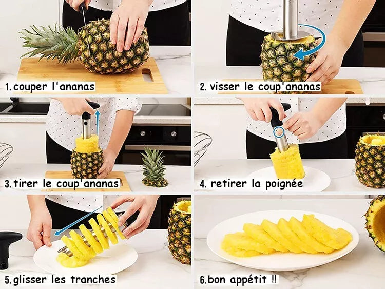 Éplucheur d'Ananas en Acier Inoxydable™