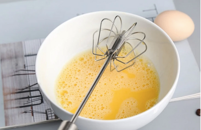 Fouet Semi-Automatique Inox™ (Lot de 2) – Mélange Rapide et Sans Effort