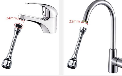 Lot de 2 Extensions de robinet rotatives haute pression - Economiseurs d'eau™