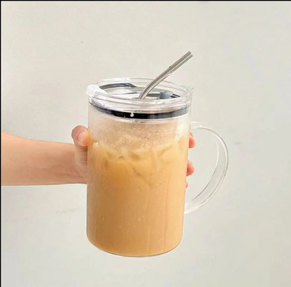 Lot de 2 Tasses 1 litre avec couvercle et paille™