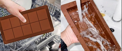 Lot de 2 Moules en Silicone pour Tablettes de Chocolat™ – Parfait pour Chocolats Fourrés