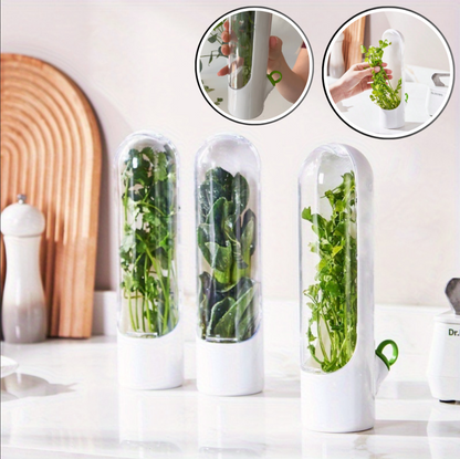 Lot de 3 Conteneurs de Stockage d'Herbes Fraîches pour Réfrigérateur™