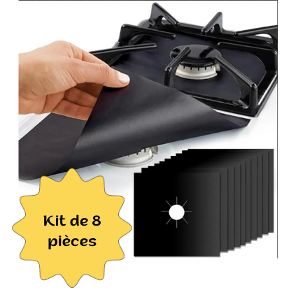 Kit de 8 tapis protecteurs de cuisinière en fibre de verre enduit™