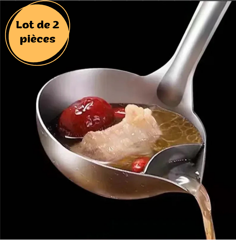 Lot de 2 Passoires à Soupe en Acier Inoxydable™