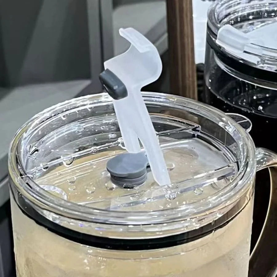 Lot de 2 Tasses 1 litre avec couvercle et paille™