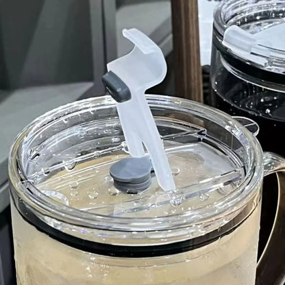 Lot de 2 Tasses 1 litre avec couvercle et paille™