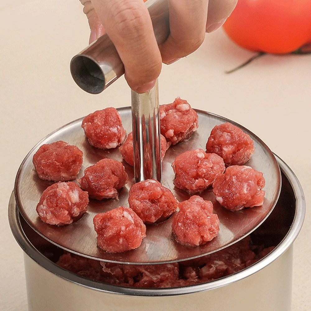 Machine à Boulettes Inox™ – Des Boulettes Parfaites en Un Geste