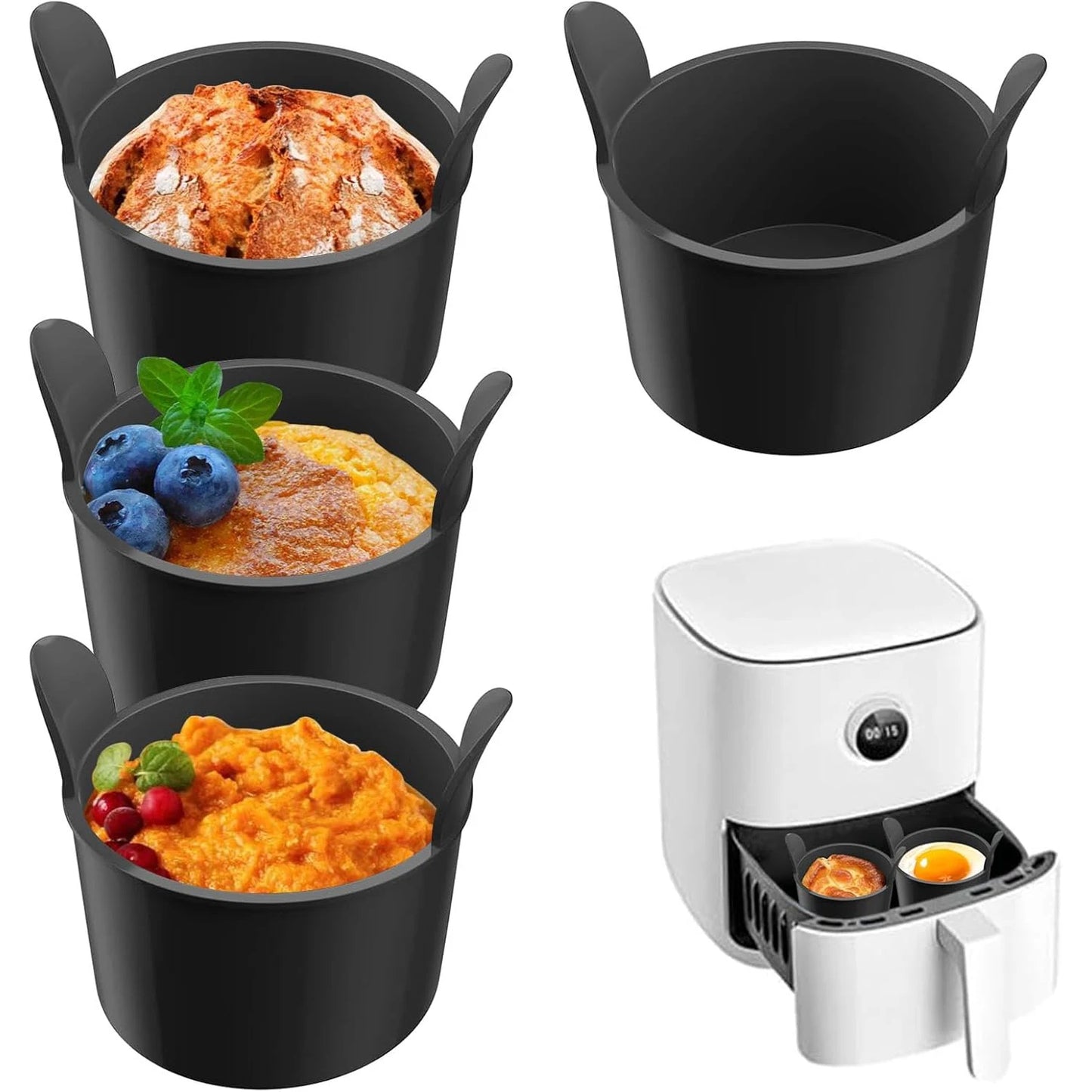 Lot de 4 Moules en Silicone pour Friteuse à Air™