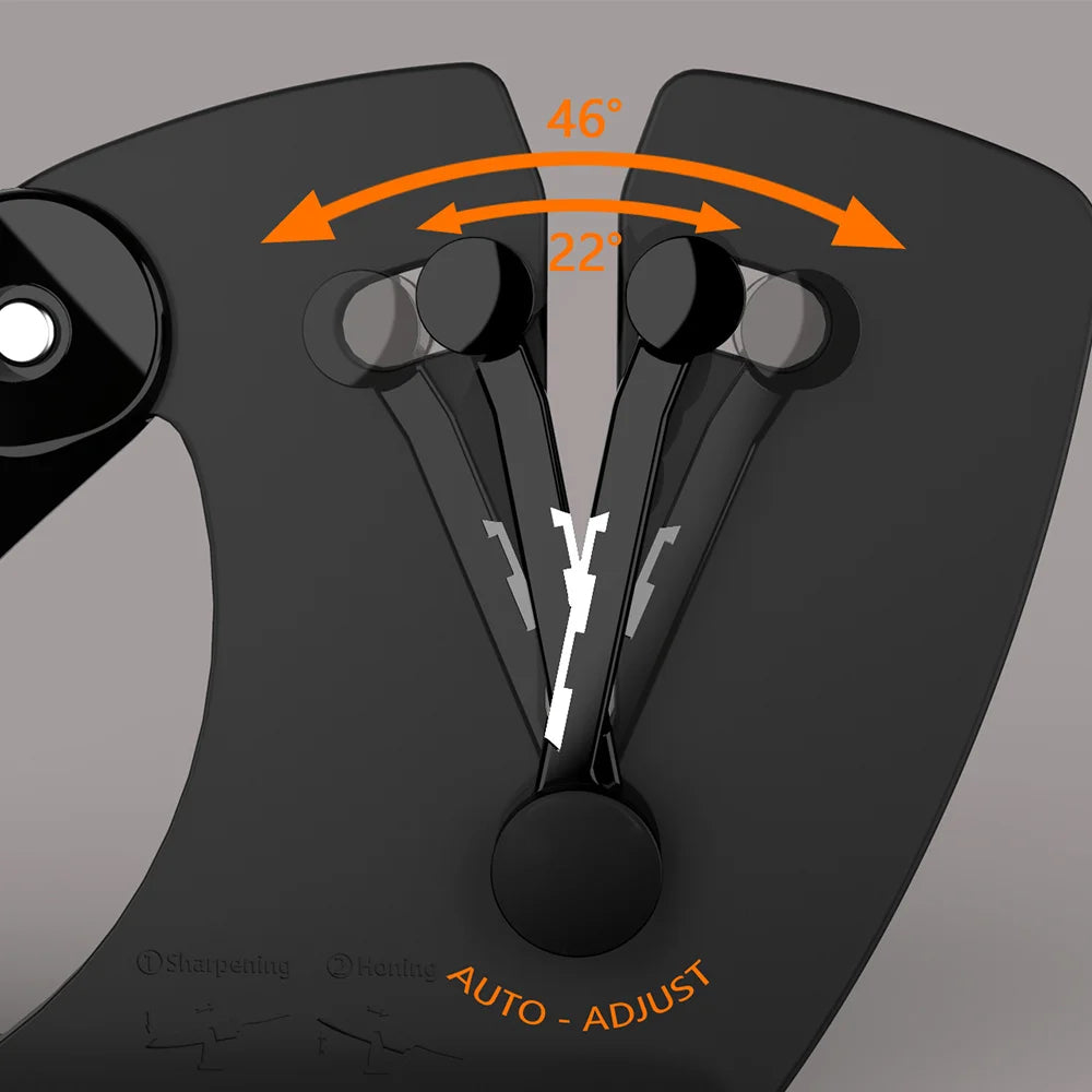Affûteur de couteaux de cuisine en acier inoxydable ajustable 