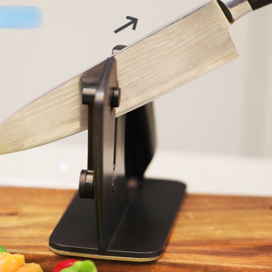 Affûteur de couteaux de cuisine en acier inoxydable, idéal pour couteaux de chef et couteaux de viande