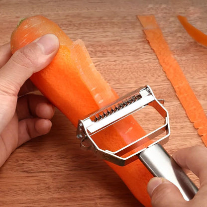 Éplucheur multifonction avec lame julienne pour réaliser des découpes fines et régulières