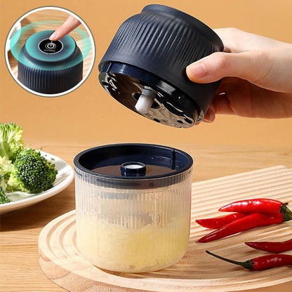 Hachoir Électrique Mini USB pour hacher ail, oignons et légumes rapidement sans effort