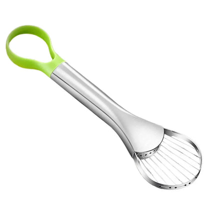 Ustensile de cuisine antidérapant pour couper et préparer les avocats rapidement.
