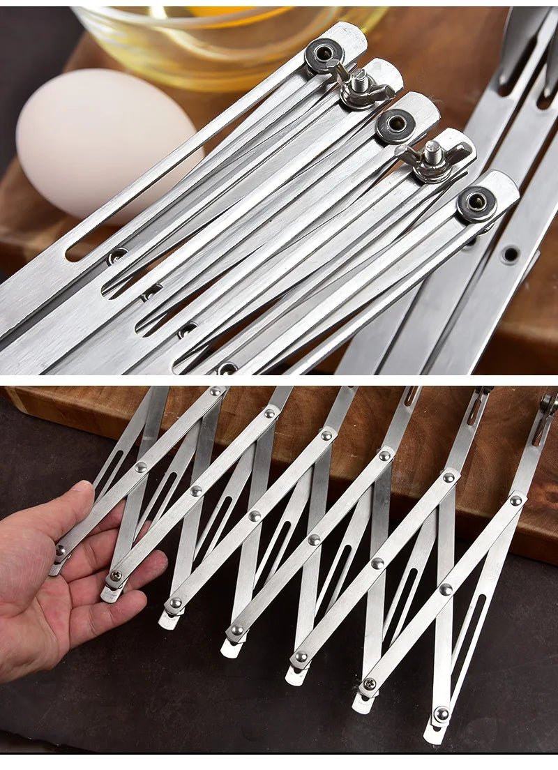 Ustensile de pâtisserie en inox pour découpe de pâte précise, idéal pour pizza, croissant et feuilletés.