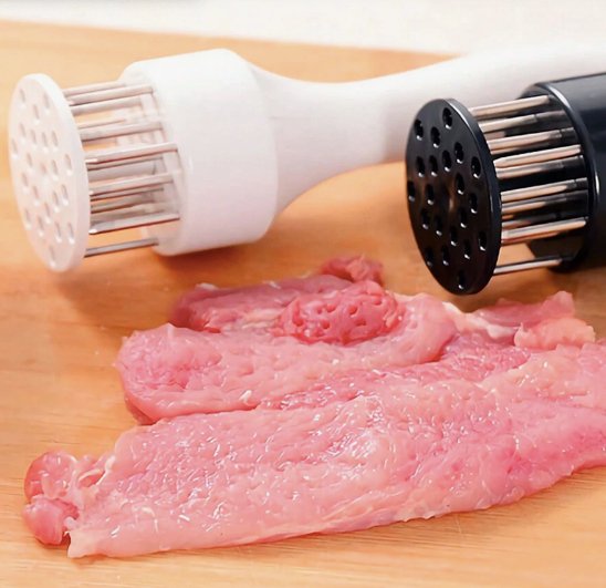 Attendrisseur de viande™ à aiguilles en acier inoxydable - Monely Kitchen